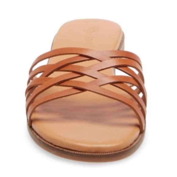 MOVING SALE | Madewell Tracie Crisscross Leather Slide Sandals, Women’s Size 9.5 - Picture 6 of 10